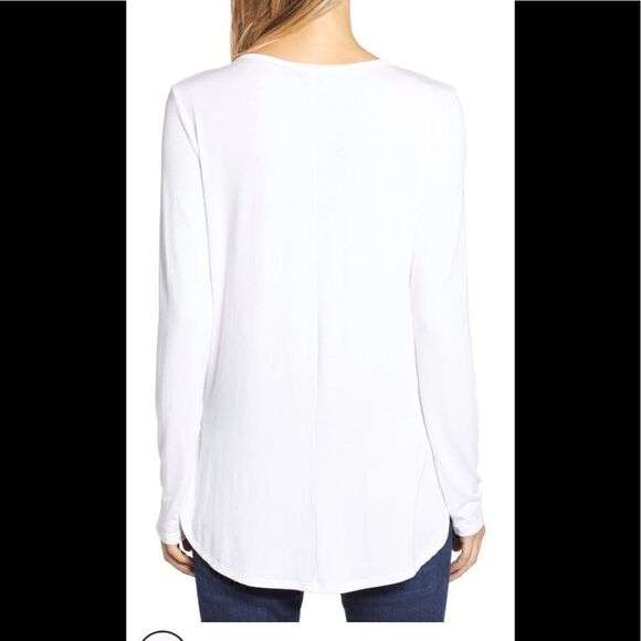 Halogen V neck tencel tunic size XS, NWT - Picture 3 of 7